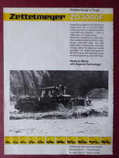 1988 PUB ZETTELMEYER KONZ ZD 3000 F DOZER MILITARY BULLDOZER ORIGINAL AD
