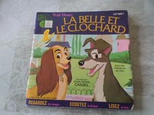 Livre disque WALT DISNEY "La belle et le clochard" Raconté par J Pierre CASSEL