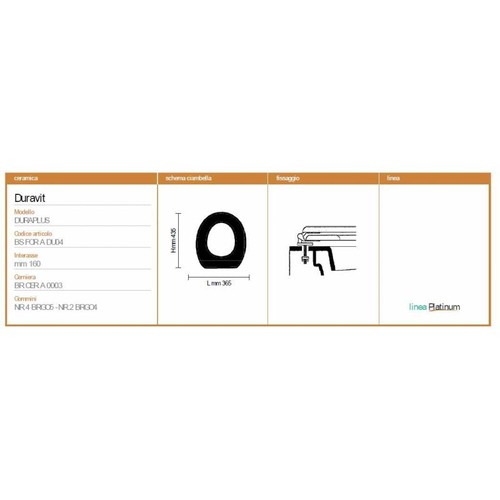 Couvercle duravit duraplus - couvercle,