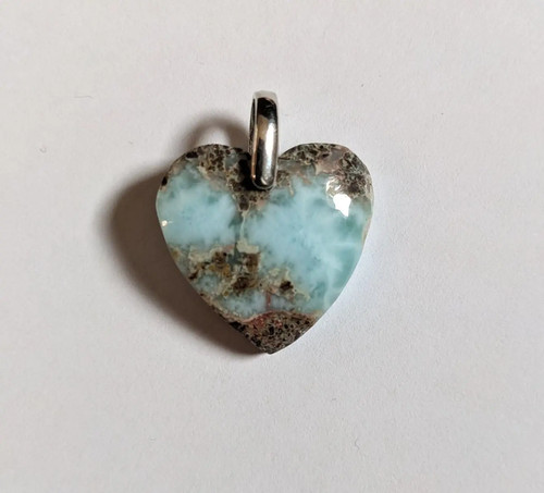 Collier coeur larimar - coeur, de