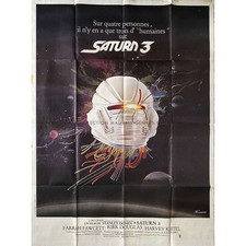 SATURN 3 Movie Poster  - 47x63 in. - 1980 - Stanley Donen, Farrah Fawcett, Kirk
