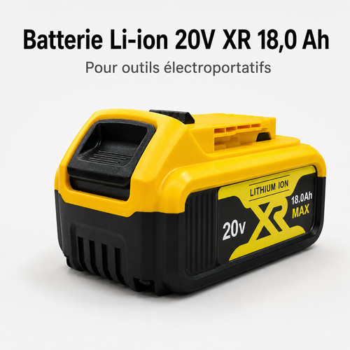 Batterie 20v 18ah pour dewalt - 18ah,