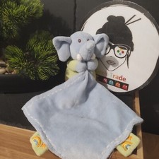 Doudou elephant mouchoir toodo - elephant,