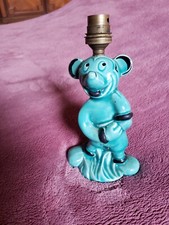 ANCIEN PETIT PIED DE LAMPE DE CHEVET EN CERAMIQUE " MICKEY "
