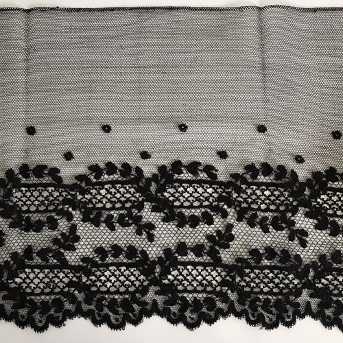 Galon dentelle noire ancienne - dentelle,