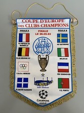 OM Olympique de Marseille coupe d'Europe 1993 grand fanion football pennant