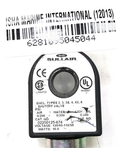 Sullair 022650125 674 vanne - 022650125-674,