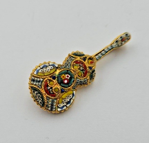 Vintage broche guitare en - guitare,