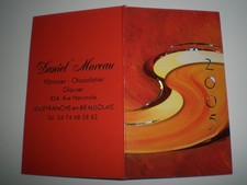 Calendrier de poche  Chocolatier 2005  MOREAU VILLEFRANCHE EN BEAUJOLAIS (pub)