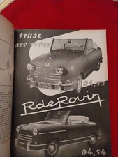 REVUE TECHNIQUE ROVIN D4 53 54 TRACTEUR ALLIS CHALMERS G Rta 