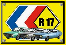 plaque RENAULT 17 ( 22 cm x 15 cm x 3 mm  ) idée cadeau anniversaire