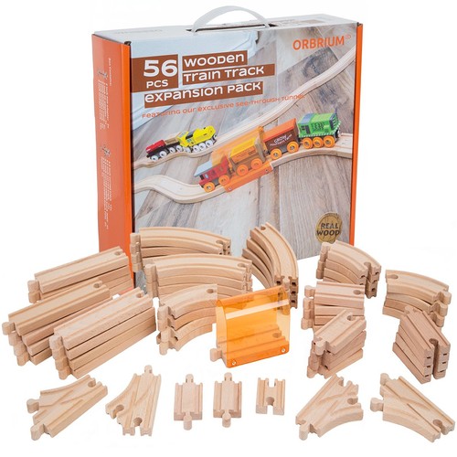 Piece wooden train - 56,