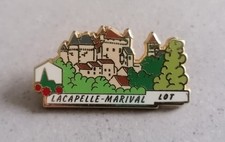 Pin's Plus Beaux Villages de France  "LACAPELLE-MARIVAL - LOT" PBVF LB CREATION 