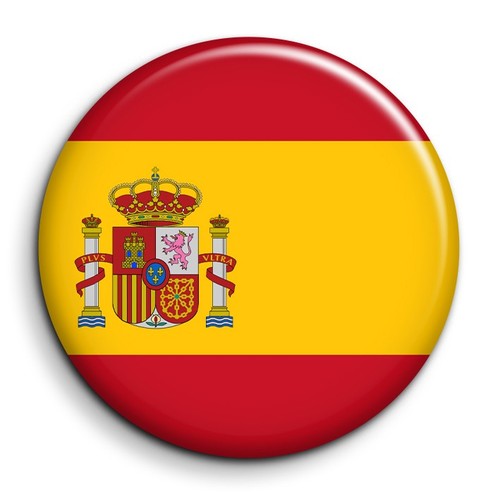 Drapeau espagne badge - -,