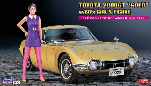 Hasegawa toyota 2000gt gold - toyota,