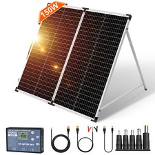 Panneau Solaire 150W 12V Pliant Monocristallin pour Véhicule, Maison ou Bateau