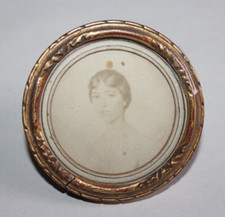 Miniature ancienne portrait de