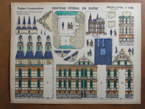 Maquette papier château - papier,