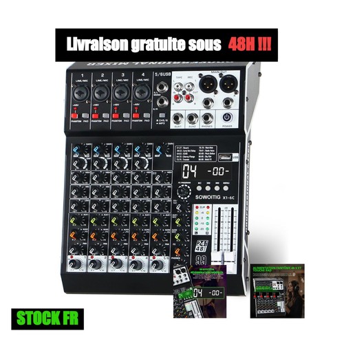Console mixage numérique 6 - de,