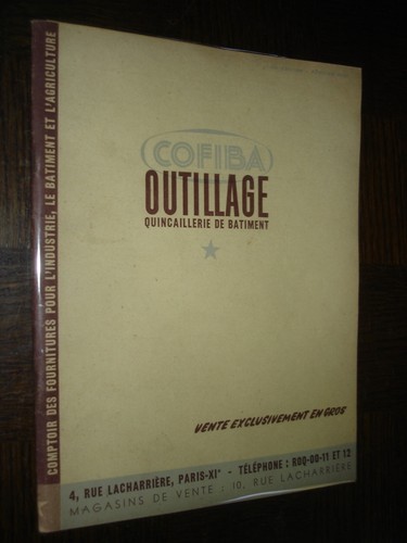Catalogue 1953 outillage - 1953,
