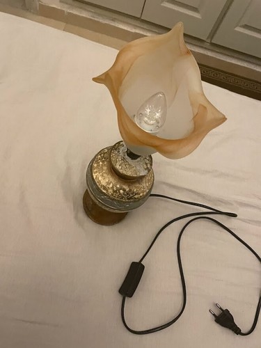 Old gien porcelain lamp - old,