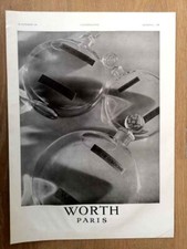 Publicité de 1937 - Parfum eau de Cologne WORTH Paris + LEMOUZY miss Paris 1980