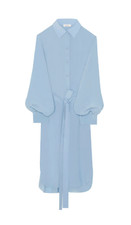 NINA RICCI ? 12US 44FR Belted SILK shirt DRESS Made inFrance BrandNewRARE 1900$