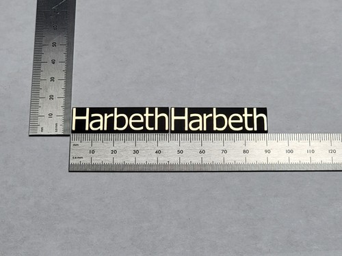Harbeth speaker badge logo - badge,
