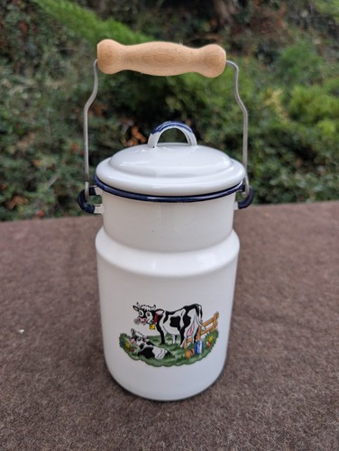 Pot lait métal émaillé - à,
