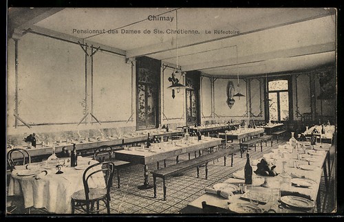 Cpa chimay pensionnat des - chimay,,
