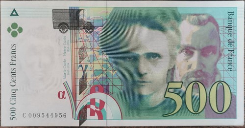 Billet 500 francs pierre et - de,