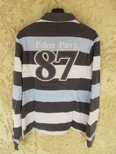 Polo EDEN PARK TEAM 87 rugby maillot à rayures coton manches longues L