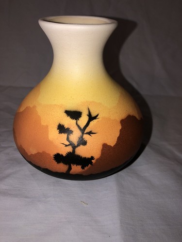 Stoneware signed pottery vase - stoneware,