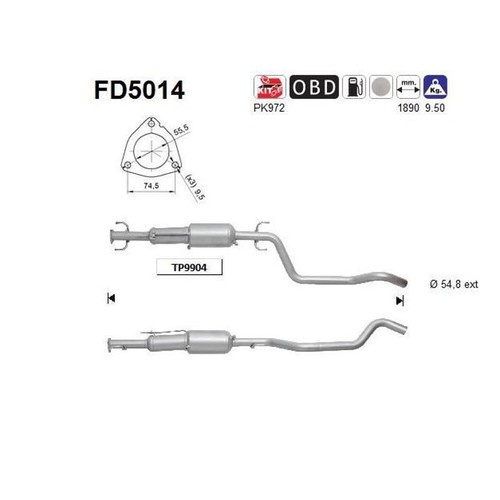 Fd5014 filtre à - as,