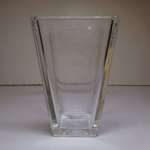 Vase récipient carré verre
