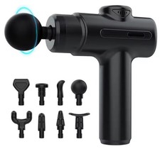 Pistolet De Massage Électrique Tissu Profond 8 Têtes Bras Arrière Jambe Douleur 