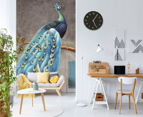 Paon bleu c205 magasin - paon, 3d
