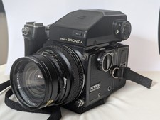 Zenza Bronica ETRS Prism Finder AE-2 Back Speed Grip + Zenzanon MC 40mm F/1.4