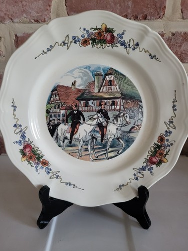 Assiettes/Sarreguemines/