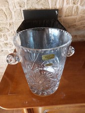 SEAU A CHAMPAGNE OU A BOUTEILLE ARTISAN KLEIN BACCARAT DANS SON COFFRET ORIGINE