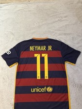 Maillot foot FC Barcelone 2015/16 domicile Neymar- Authentique