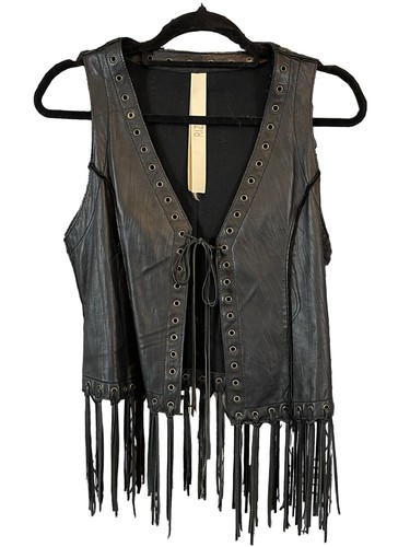 Veste sans manches cuir à - veste,