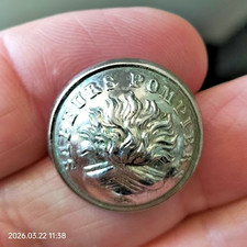 Bouton Laiton Chromé. SAPEURS