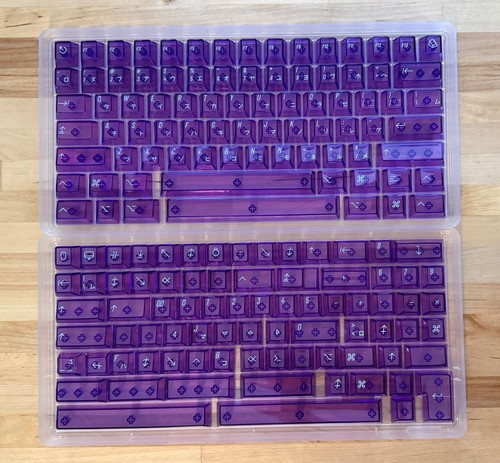Kbdfans clear 2048 purple - clear,