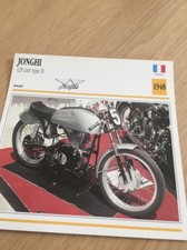 Jonghi 125 cm3 type D 1948 Carte moto Collection Atlas France