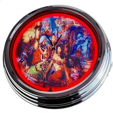 N-0521 Horloge Murale "Flipper Arabian Williams 1996" Horloge Néon Cuisine Salon