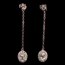 925 Argent Sterling Ovale Rose