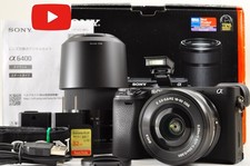 [US Duty Paid] Sony a6400 ILCE-6400Y avec SELP1650 & SEL55210 English Count:1012