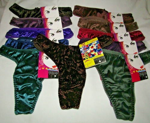 Thong velour assorted colours - thong,