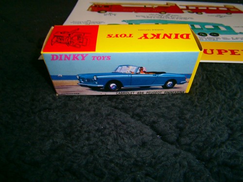 Dinky toys boite vide peugeot - toys,